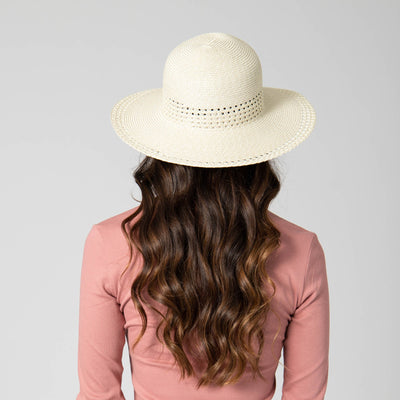 Everyday Sun Hat - Women's Sun Hat with Open Weave Stripes