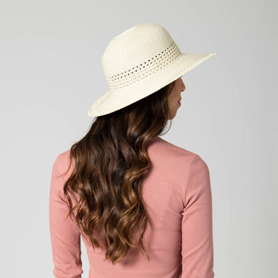 Everyday Sun Hat - Women's Sun Hat with Open Weave Stripes