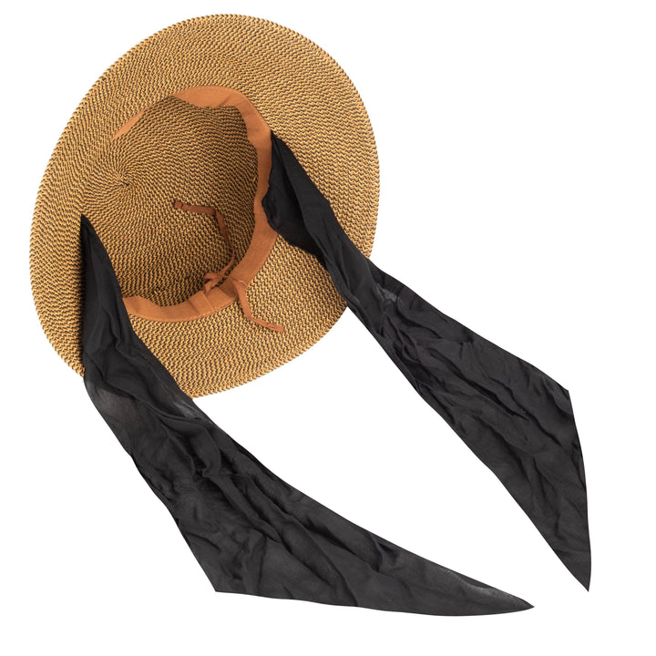 Sun hat with scarf attached sales