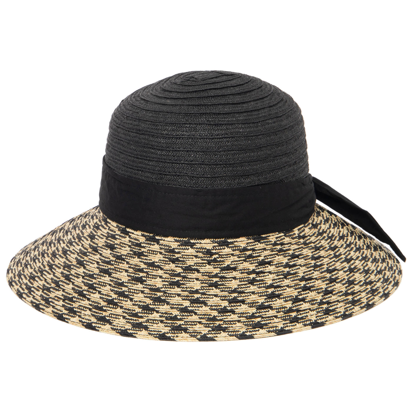 Women's Contrast Round Crown Sun Hat-SUN BRIM-San Diego Hat Company