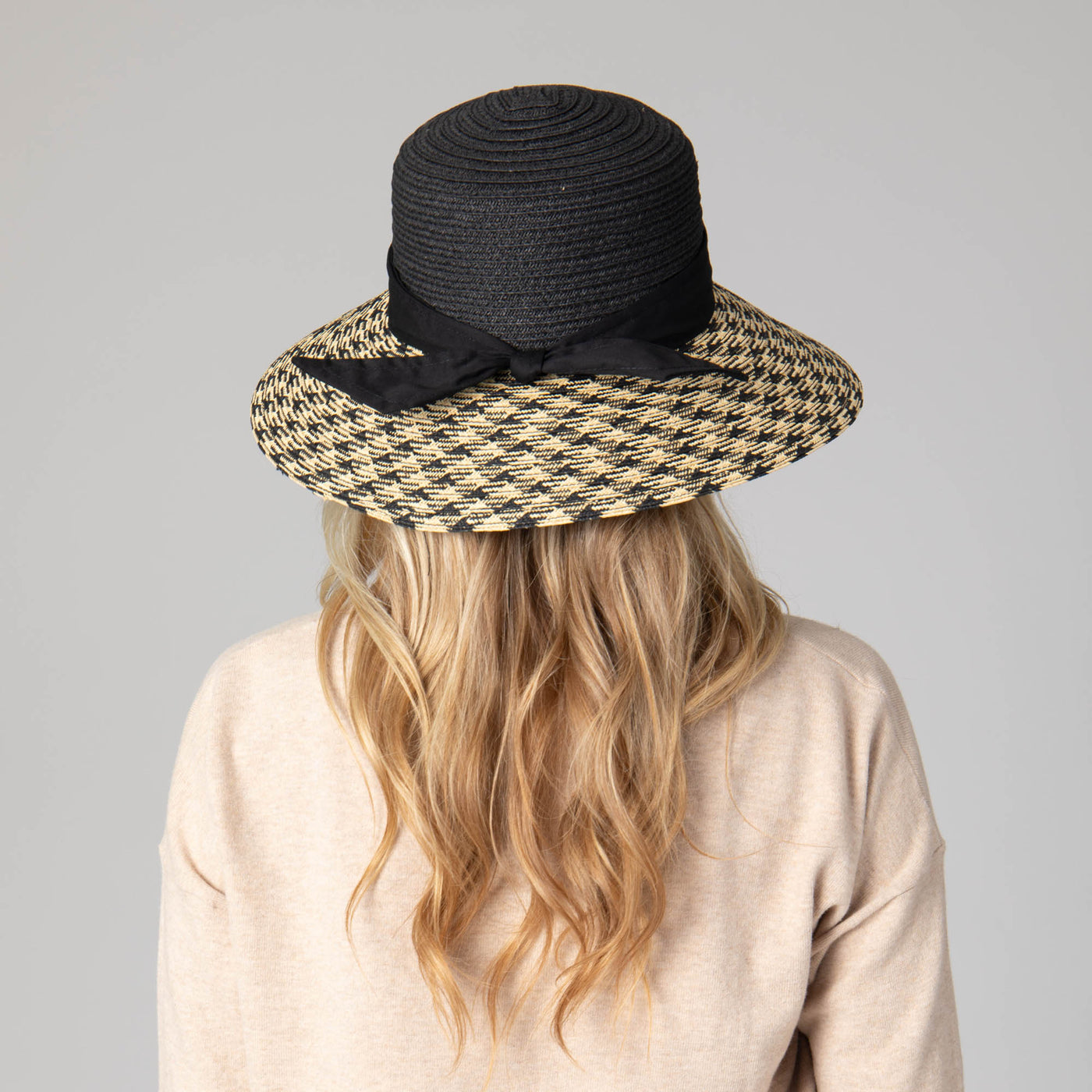 Women's Contrast Round Crown Sun Hat-SUN BRIM-San Diego Hat Company