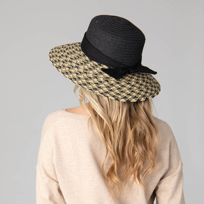 Women's Contrast Round Crown Sun Hat-SUN BRIM-San Diego Hat Company