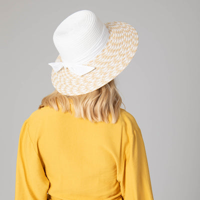 Women's Contrast Round Crown Sun Hat-SUN BRIM-San Diego Hat Company