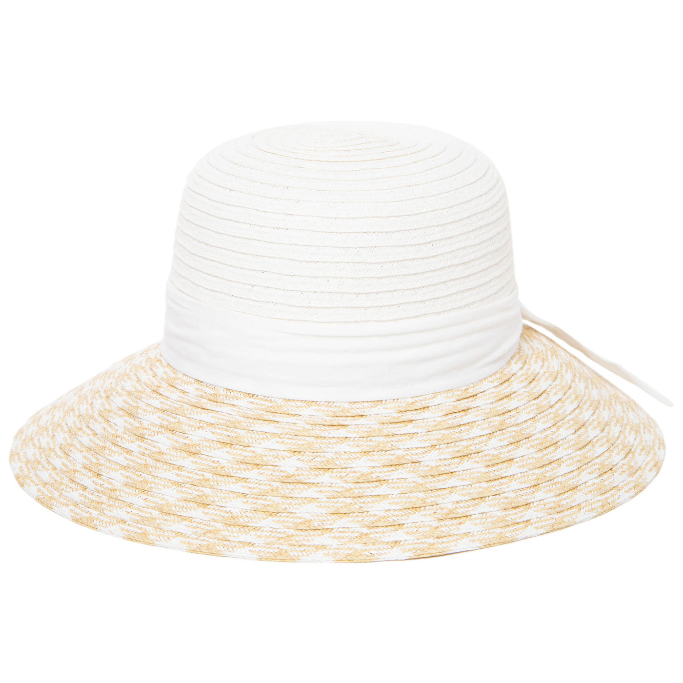 Women's Contrast Round Crown Sun Hat-SUN BRIM-San Diego Hat Company