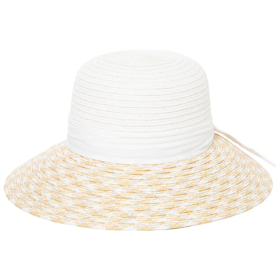 Women's Contrast Round Crown Sun Hat-SUN BRIM-San Diego Hat Company