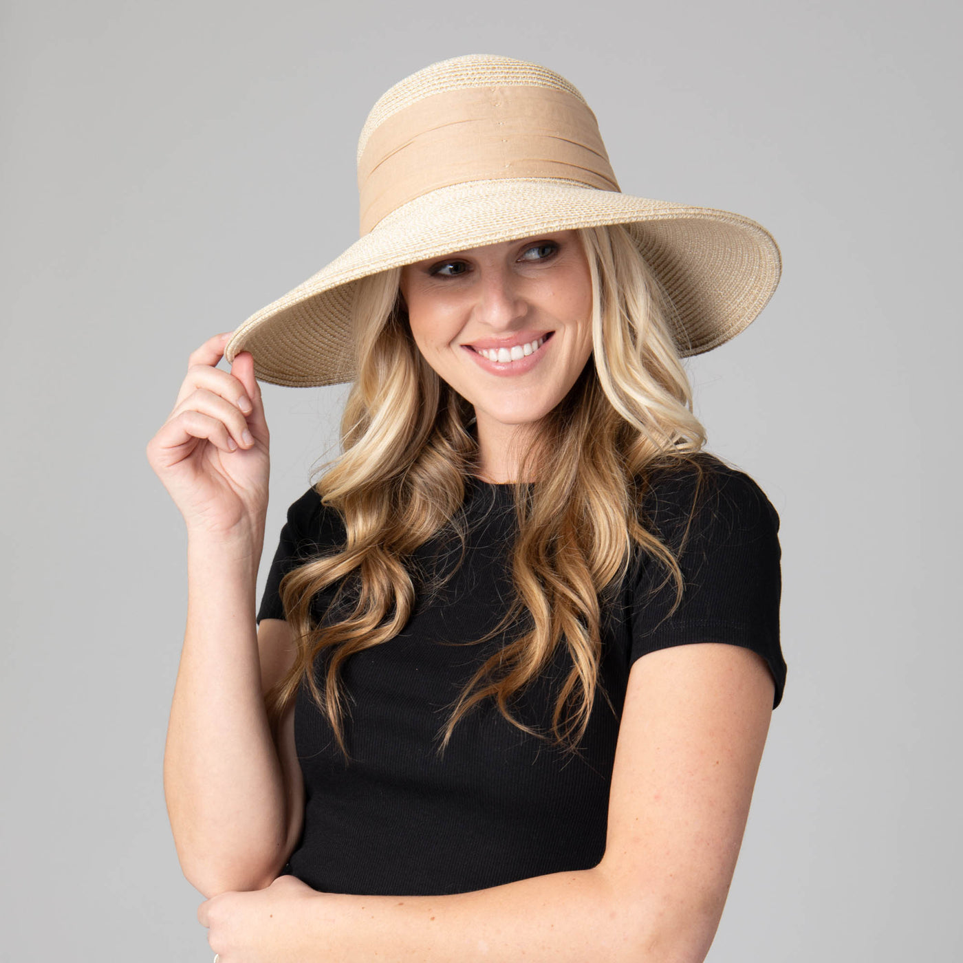 Bay - Women's Ultrabraid Round Crown Face Saver Hat-SUN BRIM-San Diego Hat Company