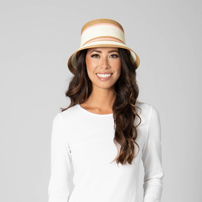 BUCKET - Las Palmas Bucket - Ultrabraid Striped Bucket Hat