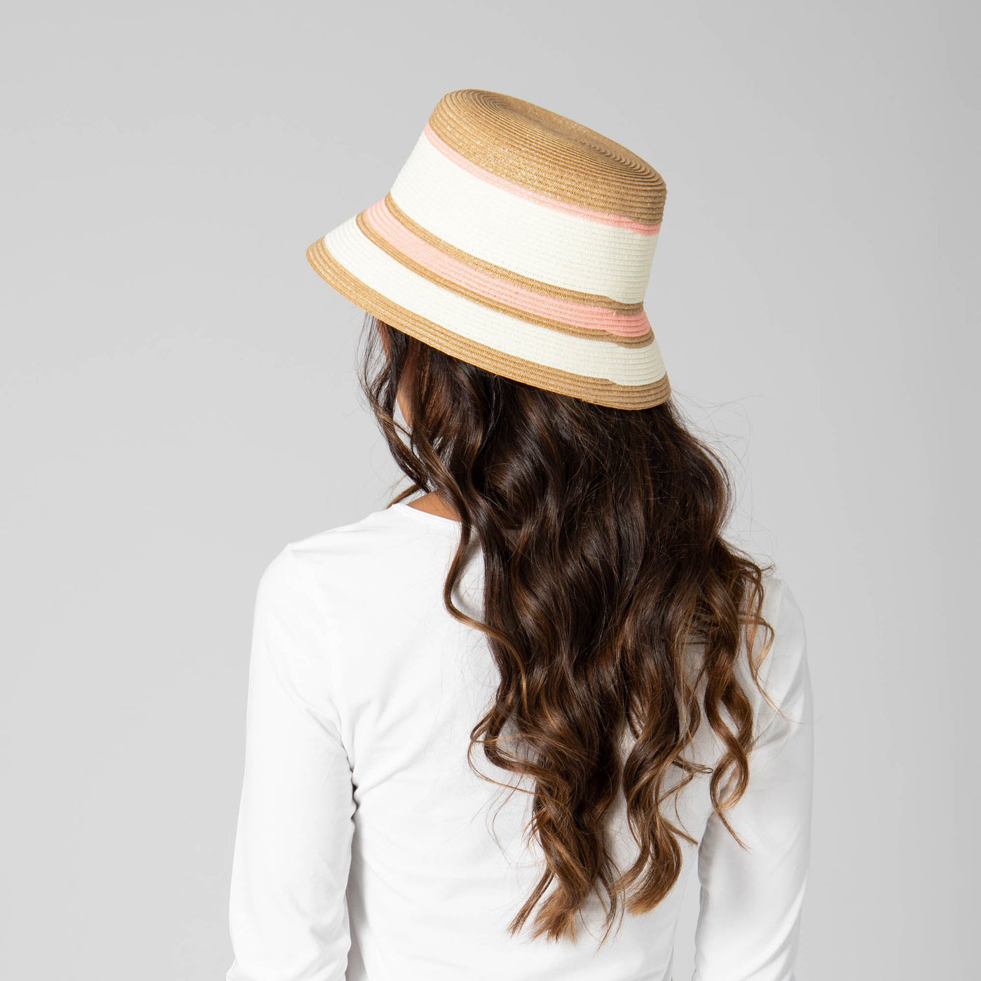 BUCKET - Las Palmas Bucket - Ultrabraid Striped Bucket Hat