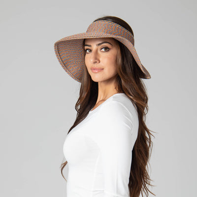 VISOR - San Diego Hat Company's Signature Women's Ultrabraid Large Brim Visor