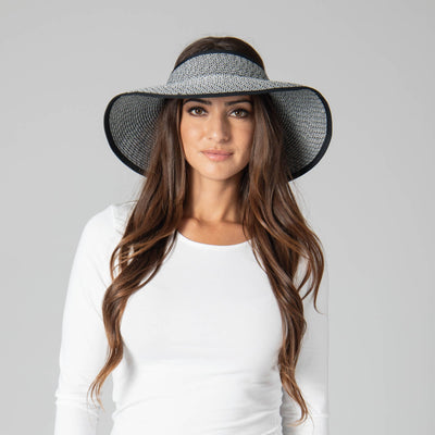 VISOR - San Diego Hat Company's Signature Women's Ultrabraid Large Brim Visor