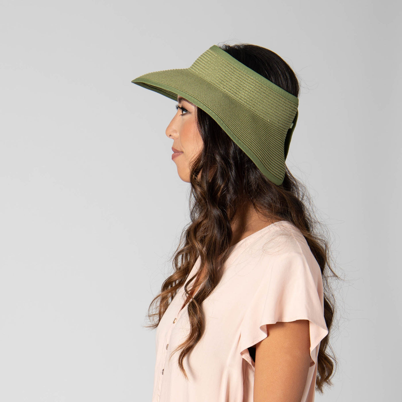 VISOR - San Diego Hat Company's Signature Women's Ultrabraid Large Brim Visor