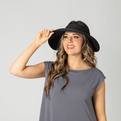 VISOR - Women's Ultrabraid Visor With Bow