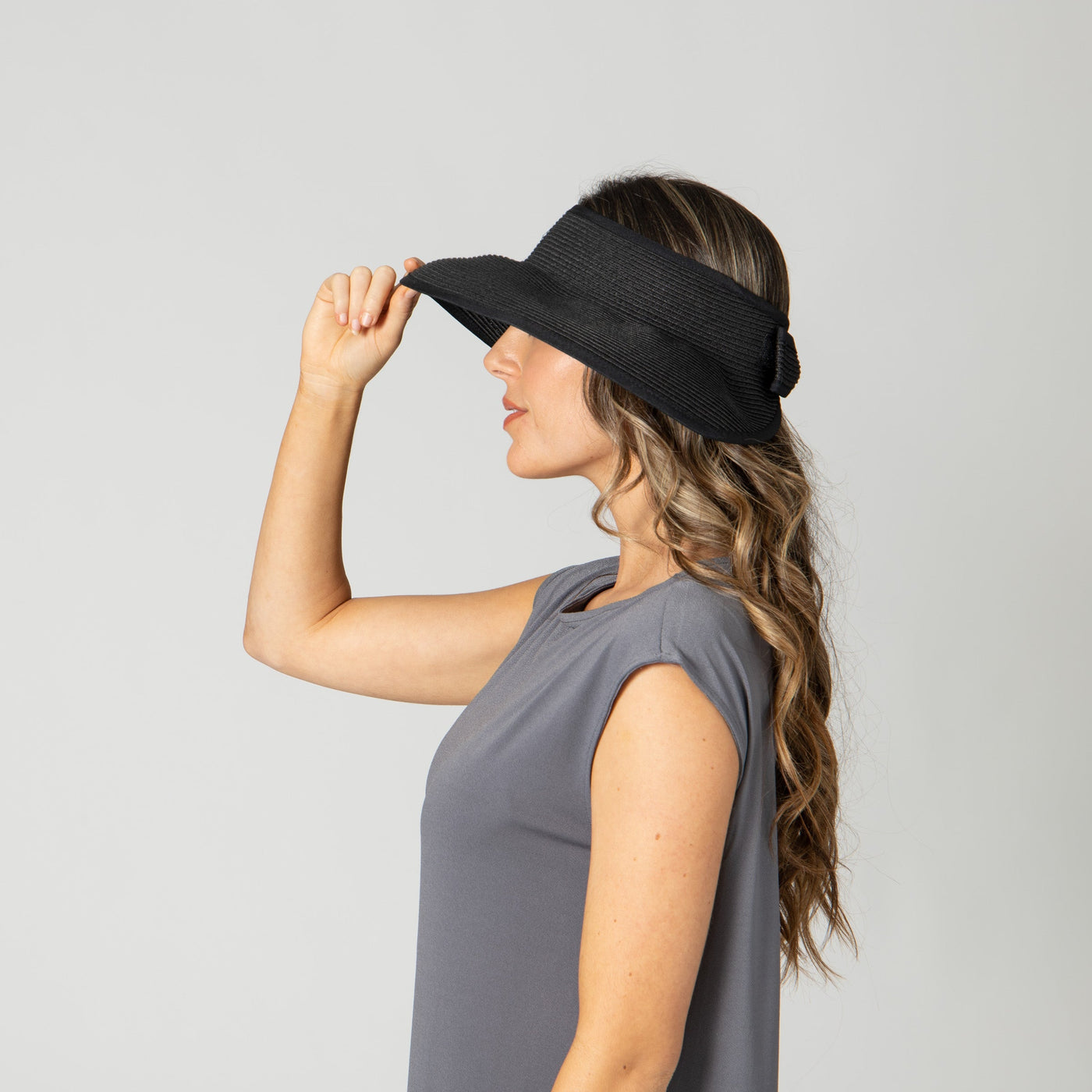 VISOR - Women's Ultrabraid Visor With Bow