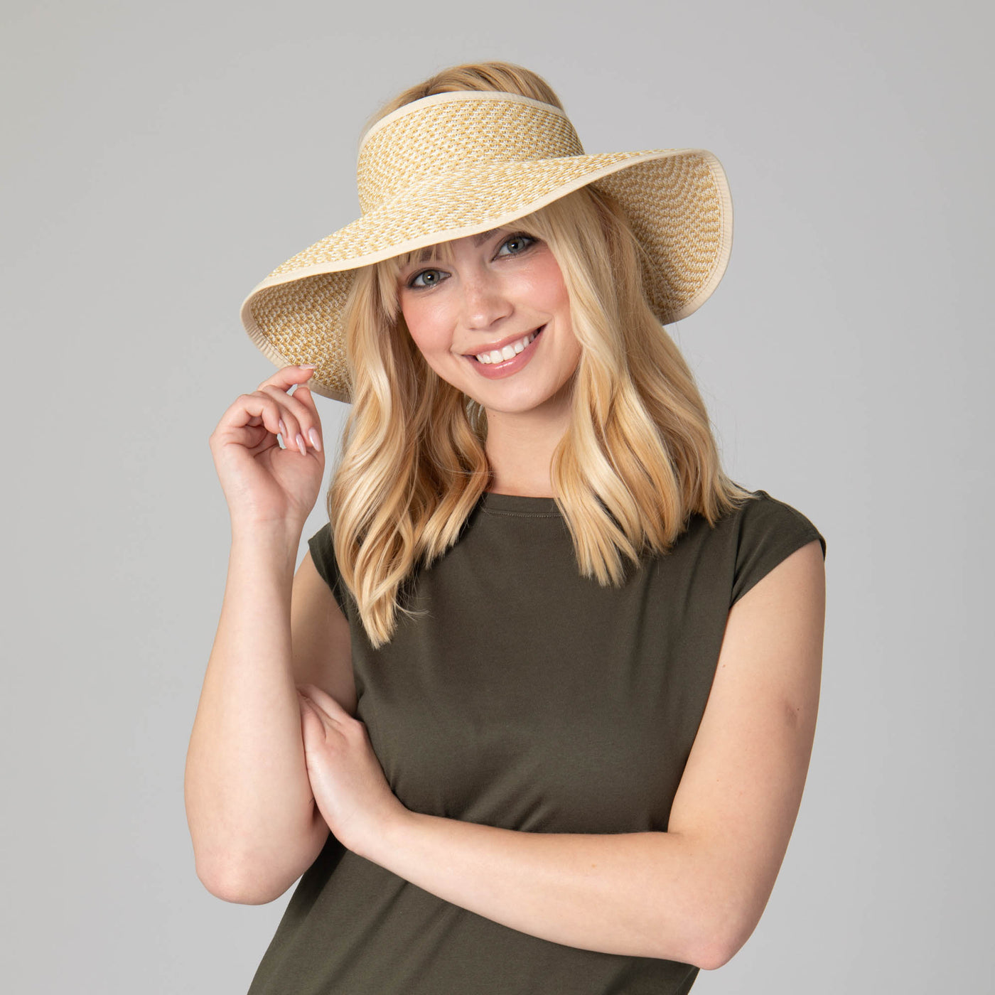 Women's Ultrabraid Large Brim Visor-VISOR-San Diego Hat Company