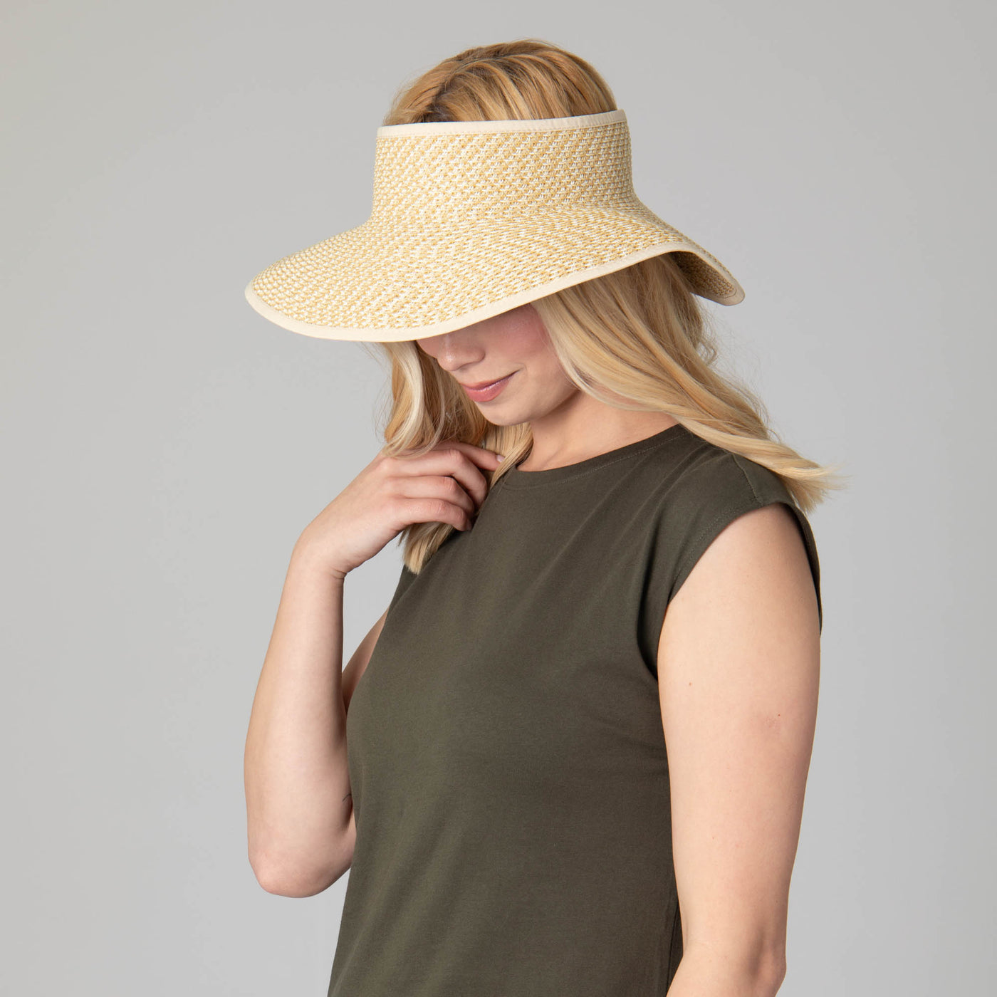 Women's Ultrabraid Large Brim Visor-VISOR-San Diego Hat Company