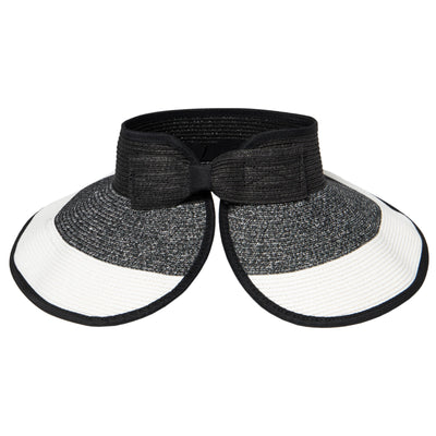 VISOR - Women's Roll Up Visor With Bow Closure