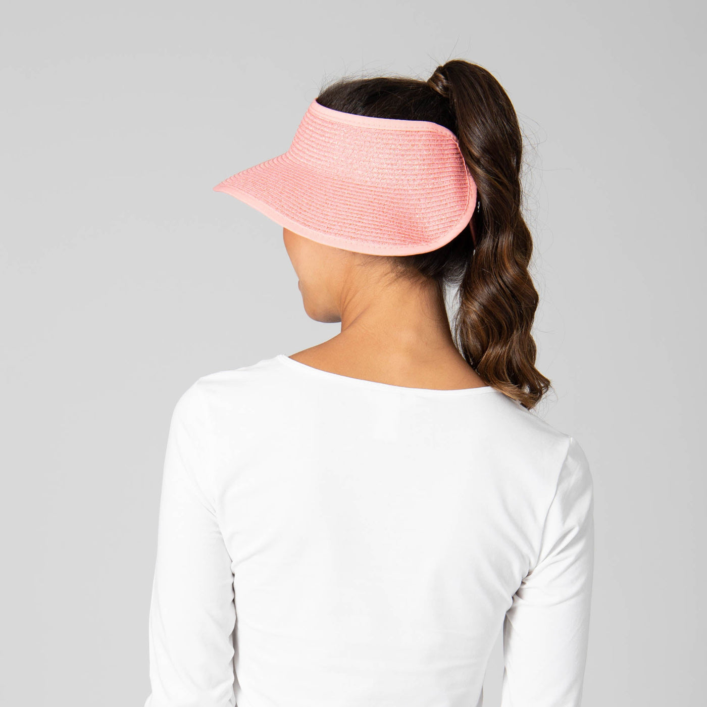 VISOR - Shimmer - Ultrabraid Mini Roll Up Visor W/ Gold Lurex