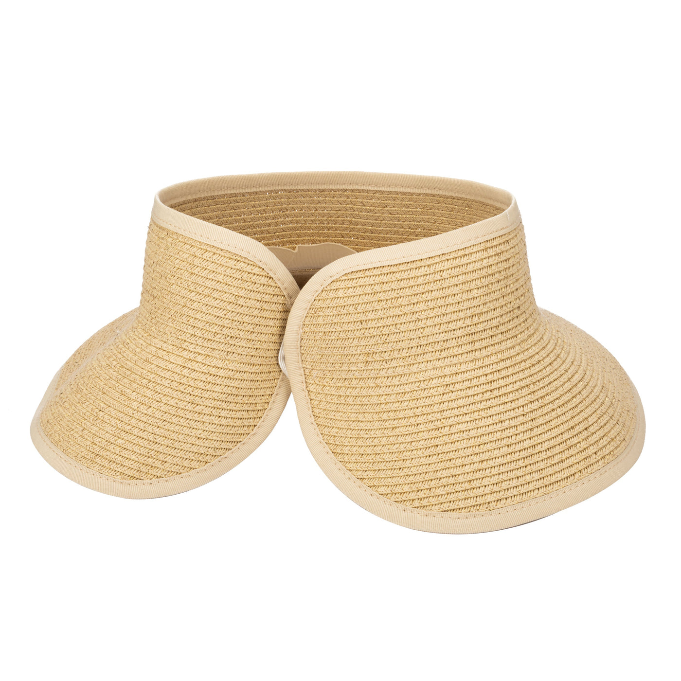 VISOR - Shimmer - Ultrabraid Mini Roll Up Visor W/ Gold Lurex