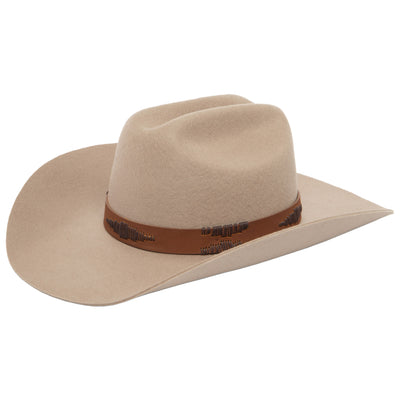 Men's Leather Band Cowboy Hat by Wrangler-COWBOY-San Diego Hat Company
