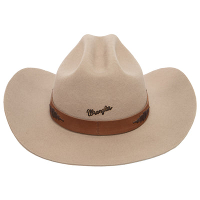 Men's Leather Band Cowboy Hat by Wrangler-COWBOY-San Diego Hat Company