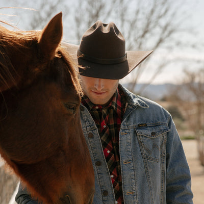 The Made in Mexico - Stiff Wool Felt Cowboy by Wrangler-COWBOY-San Diego Hat Company