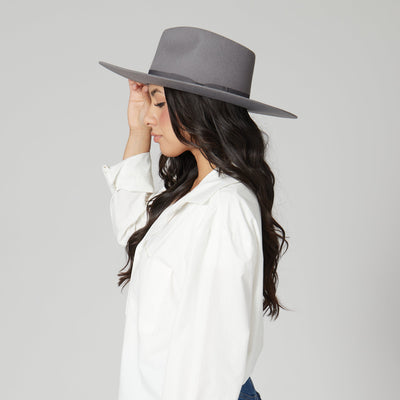 The Julian - Wool Felt Stiff Brim Fedora