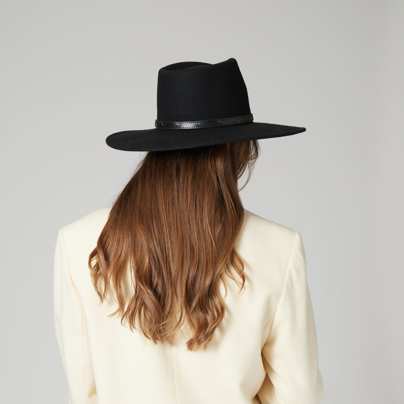 FEDORA - Flameworthy - Women's Felt Fedora W/ Belted Sliced Band