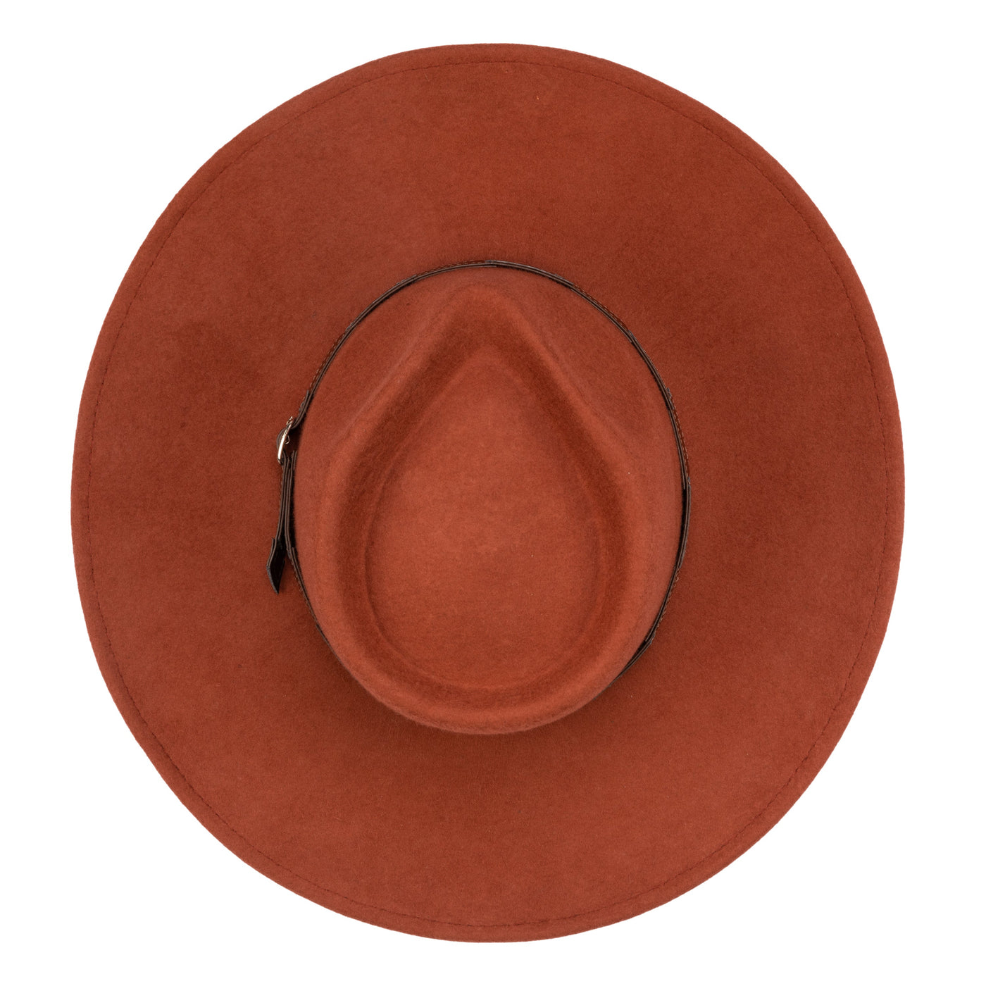 FEDORA - Flameworthy - Women's Felt Fedora W/ Belted Sliced Band