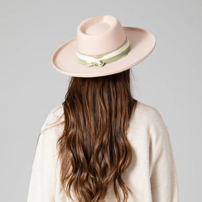 FEDORA - City Stroll Wool Felt Stiff Rolled Brim Fedora