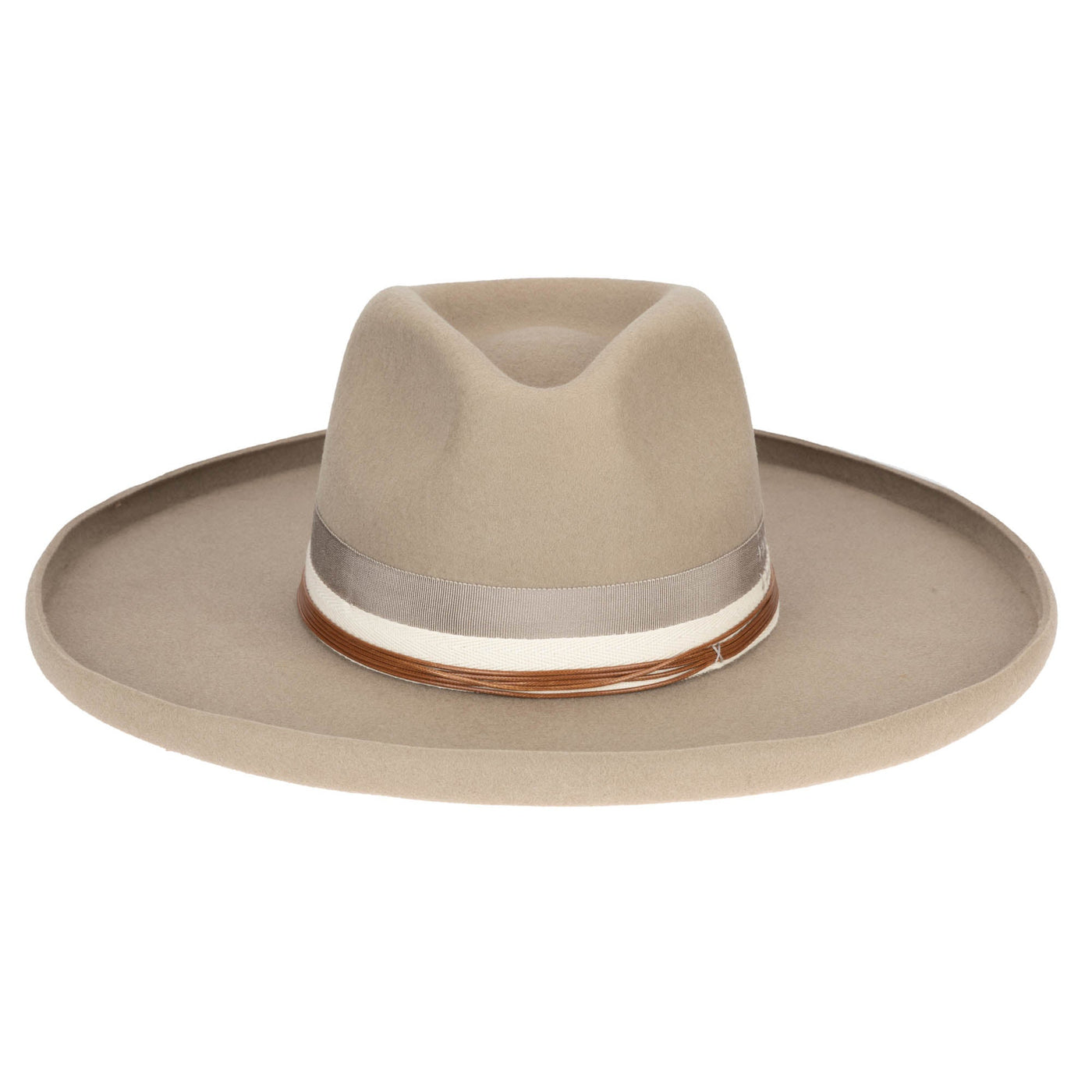 FEDORA - Nothing But Neutral Wool Felt Stiff Rolled Brim Fedora