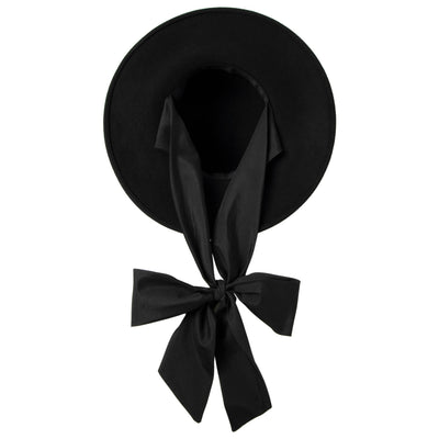 Stella - Wool Felt Floppy Hat with Eleongated Chin Ties (WFH8255)-FLOPPY-San Diego Hat Company