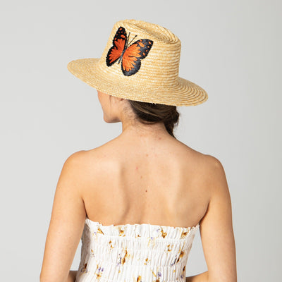 FEDORA - Women's Wheat Straw Palm Fedora