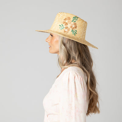 FEDORA - Women's Wheat Straw Palm Fedora