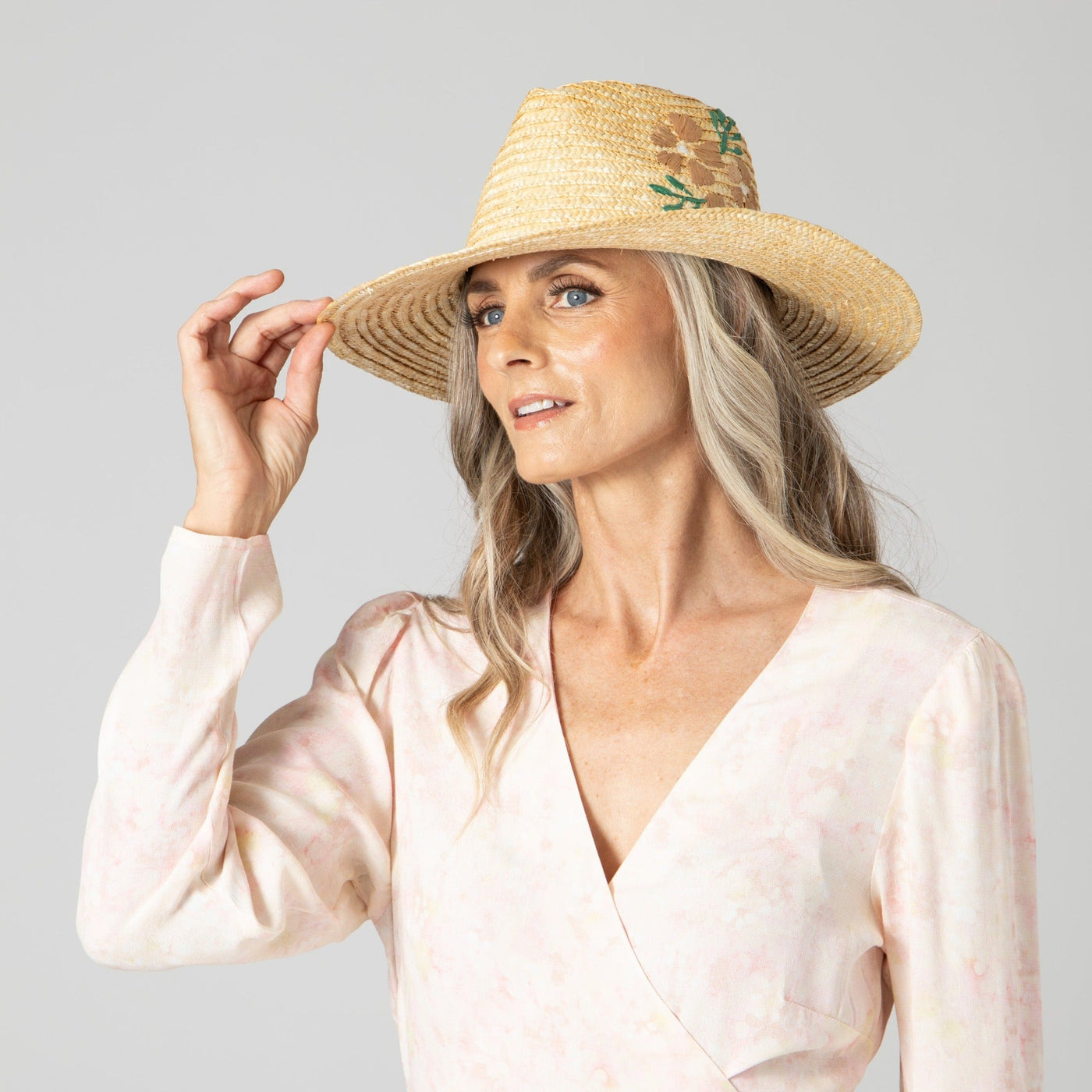 Women's Wheat Straw Palm Fedora – San Diego Hat Company