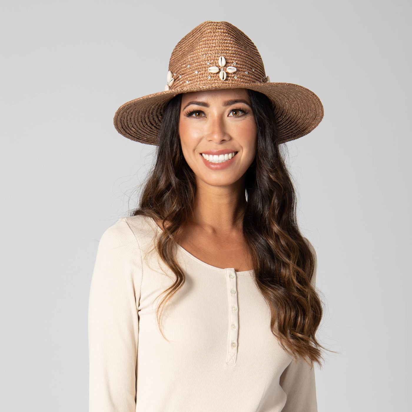 FEDORA - Resort Ready - Wheat Straw Fedora With Glam Details