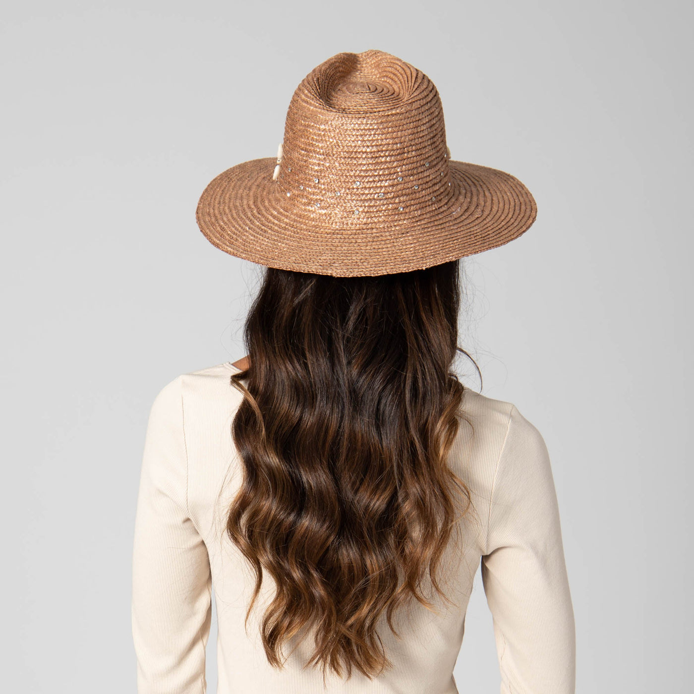 FEDORA - Resort Ready - Wheat Straw Fedora With Glam Details