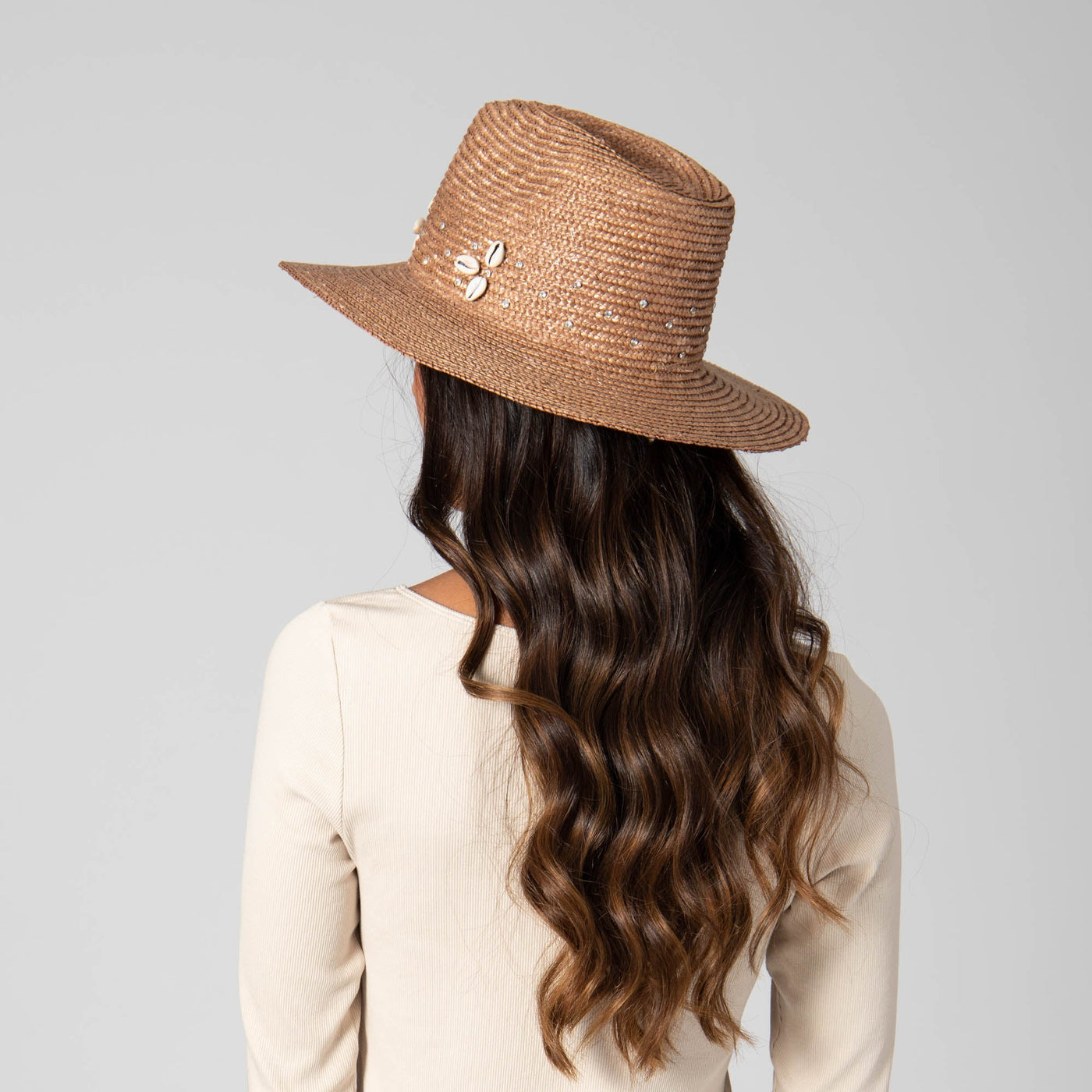 FEDORA - Resort Ready - Wheat Straw Fedora With Glam Details