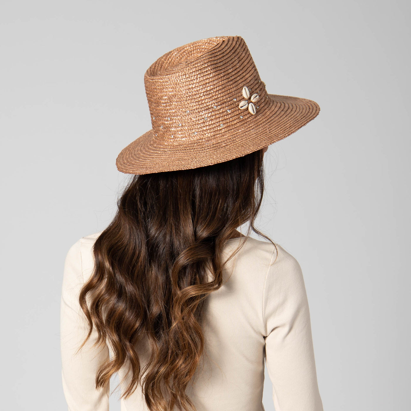 FEDORA - Resort Ready - Wheat Straw Fedora With Glam Details