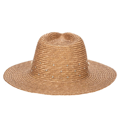 FEDORA - Resort Ready - Wheat Straw Fedora With Glam Details