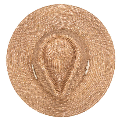 FEDORA - Resort Ready - Wheat Straw Fedora With Glam Details