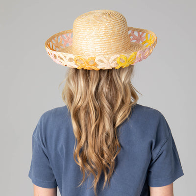 Positano - Women's Turned Up Kettle Brim with Open Weave-KETTLE BRIM-San Diego Hat Company