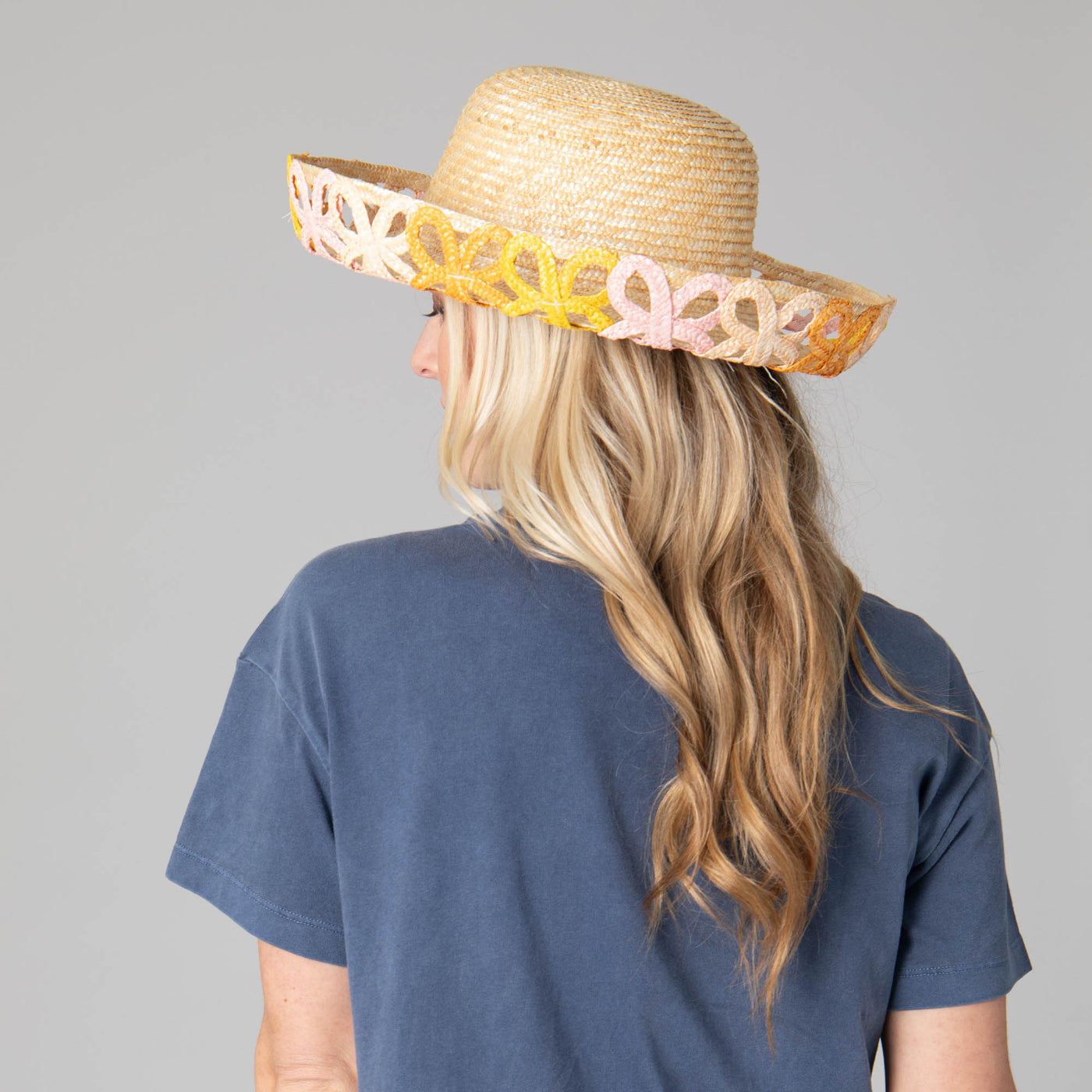 Positano - Women's Turned Up Kettle Brim with Open Weave-KETTLE BRIM-San Diego Hat Company