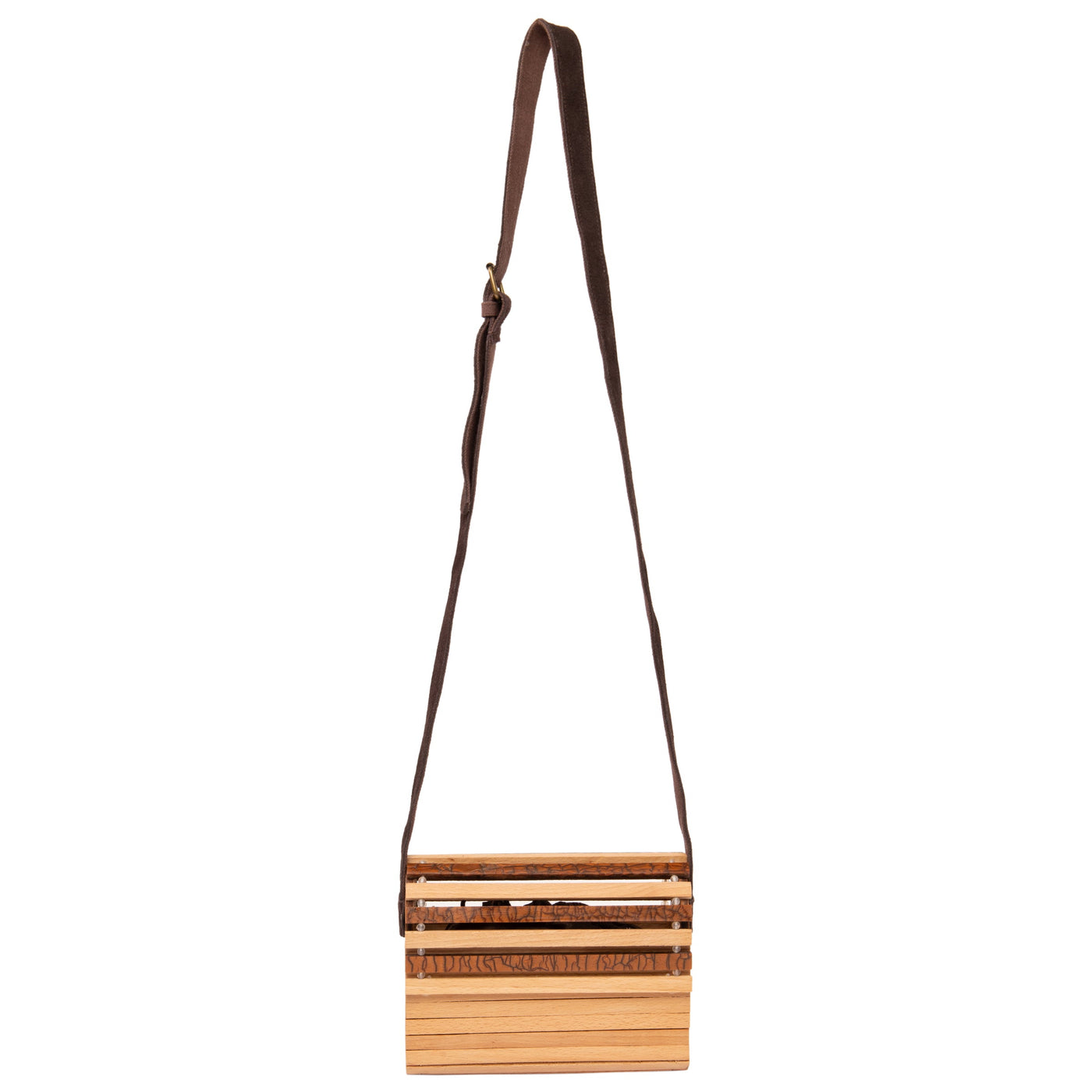 CROSSBODY - WORLD BEATS ACRYLIC WOOD CROSSBODY BAG