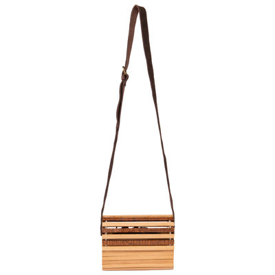 CROSSBODY - WORLD BEATS ACRYLIC WOOD CROSSBODY BAG