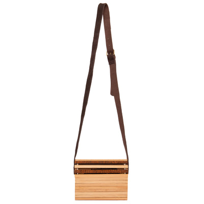 CROSSBODY - WORLD BEATS ACRYLIC WOOD CROSSBODY BAG