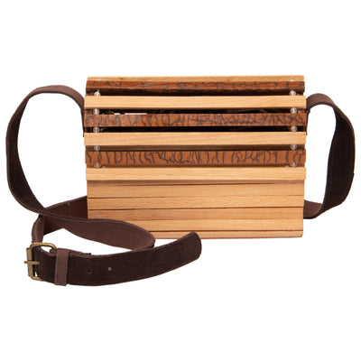 CROSSBODY - WORLD BEATS ACRYLIC WOOD CROSSBODY BAG