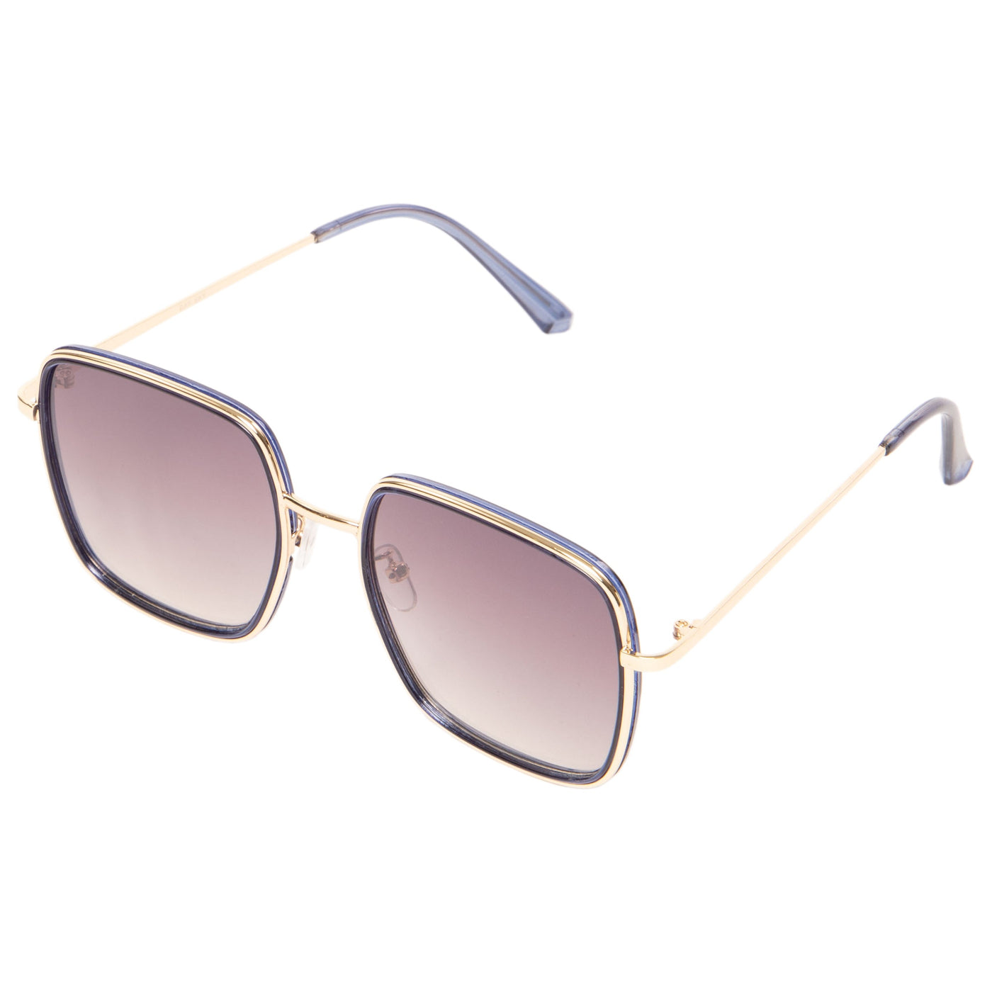 GLASSES - Womens Metal Square Frame Sunglasses