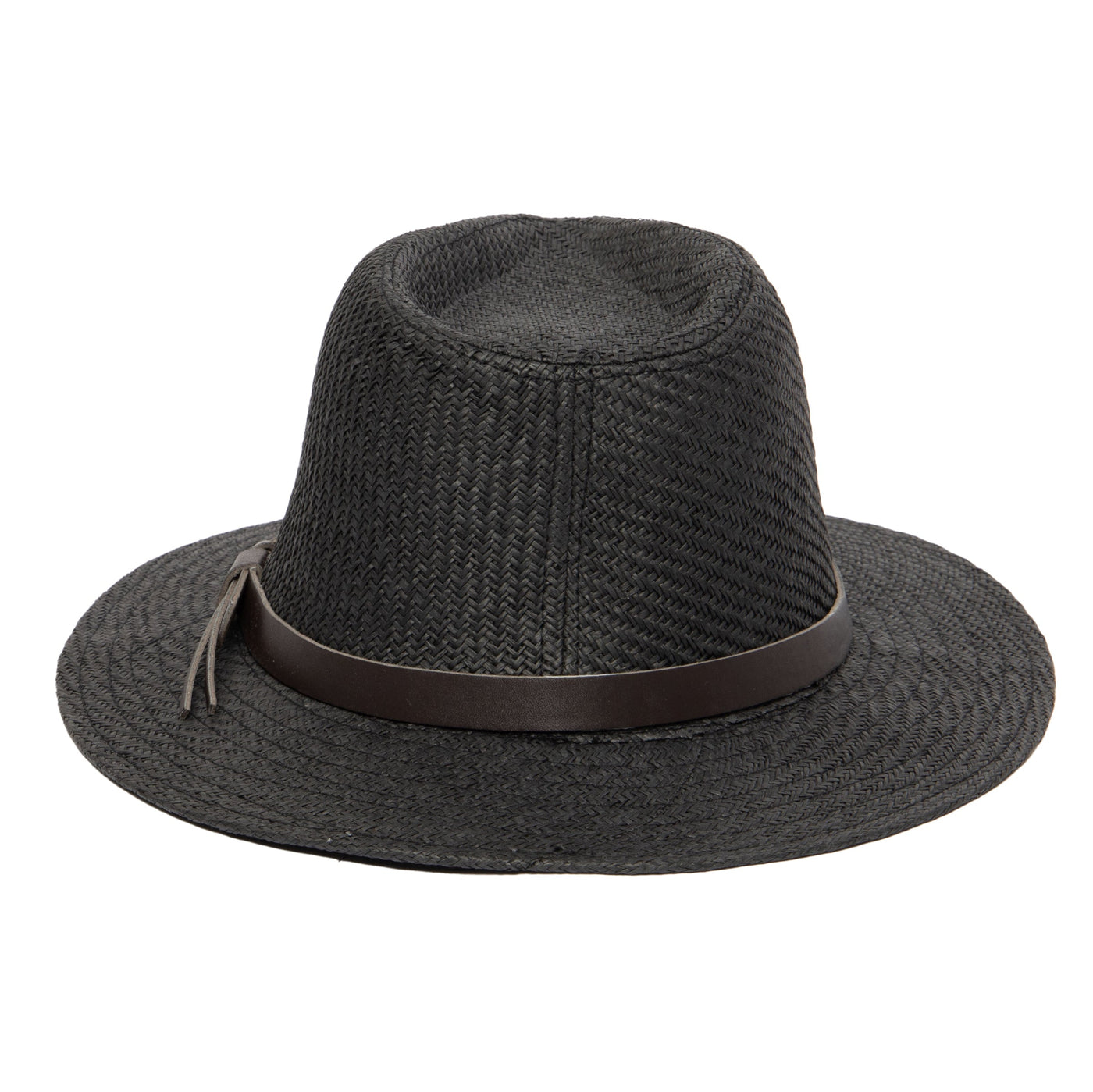 FEDORA - Men's Paper Fedora With Faux Leather Band