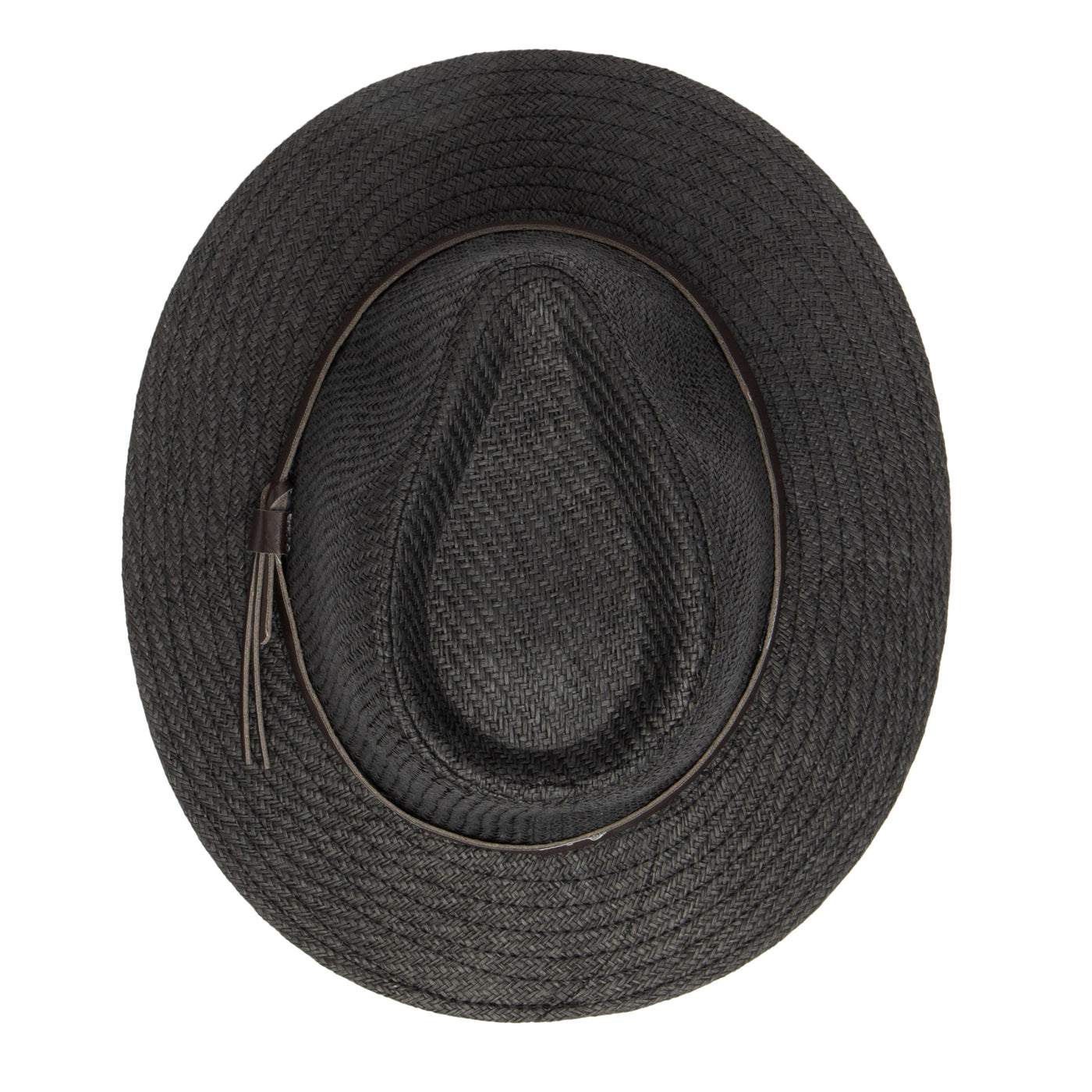 FEDORA - Men's Paper Fedora With Faux Leather Band