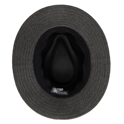 FEDORA - Men's Paper Fedora With Faux Leather Band